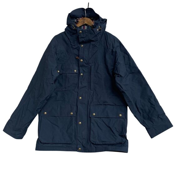 NEW Lands' End Men's M Bayfield Parka Classic Navy Hoodie Coat Jacket - Picture 1 of 12